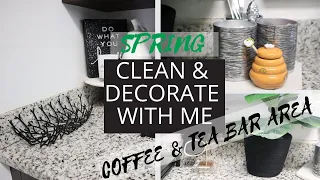 2020 COFFEE AND TEA BAR STATION IDEAS| 2020 CLEAN AND DECORATE WITH ME| SPRING EDITION