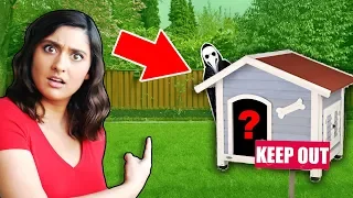 FOUND MYSTERY DOG SAFE HOUSE ABANDONED by HACKERS In REAL LIFE (solving ninja spy riddles & clues)