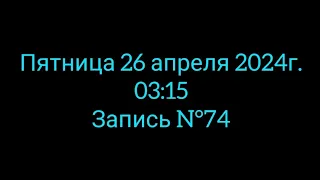 Запись N°74: Пт.26.04.2024г. Планы на день. Рассуждения о чае.