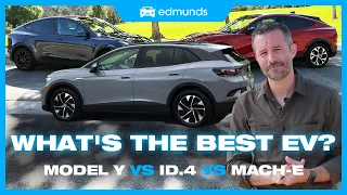 Electric SUV Comparison: Tesla Model Y vs. Ford Mustang Mach-E vs. VW ID.4 | Pricing, Range & More