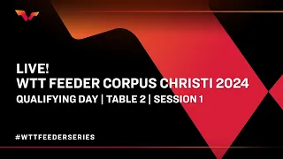 LIVE! | T2 | Qualifying Day | WTT Feeder Corpus Christi 2024 | Session 1