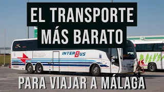 El TRANSPORTE MÁS BARATO para VIAJAR A MÁLAGA desde Madrid (ESPAÑA)