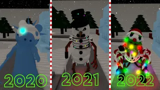 PIGGY: ALL CHRISTMAS SKINS JUMPSCARES AND TRAPS FROM 2020 - 2022