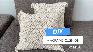 DIY Macrame Cushion | Membuat Sarung Bantal Macrame