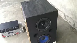 classic 8 inch subwoofer sound test.