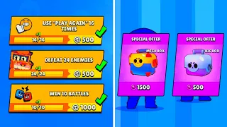 I Completed SPECIAL QUESTS and Got 2000 TOKENS NONSTOP + Box Opening - Brawl Stars