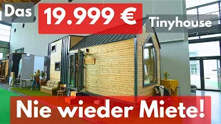 19.999 € TINYHOUSE BAUSATZ MIT ZUGEL. FAHRGESTELL! Schwarzwald Tiny House! NIE WIEDER MIETE #prepper