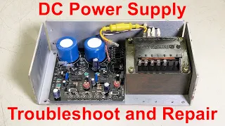 Power-One linear DC power supply repair and test