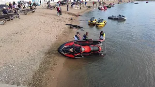 Летающая красивая ангел-русалка!  Геленджик флайборд Russia Gelendzhik flyboard angel