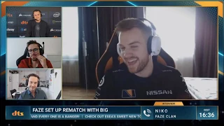 FAZE TAKE DOWN NAVI 2-0!! Interview with Faze niko - Bymas rise up on this game