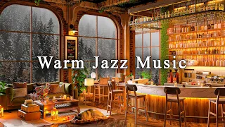 Warm Jazz Music for Studying, Work  ☕ Cozy Coffee Shop Ambience ~ Relaxing Jazz Instrumental Music