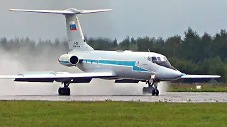 Tupolev Tu-134 UBL - with a sharp nose like the Tu-22M3. I swam on boarding. Historical video.