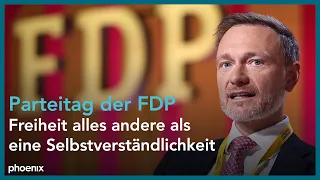 Christian Lindner beim Bundesparteitag der FDP am 21.04.23