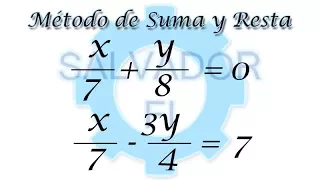 Método de Suma y Resta con Fracciones 2x2 [Eliminación] - Salvador FI