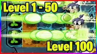 50 Levels of Peashooters vs Level 100 Zombies - Plants vs Zombies 2 Epic HACK