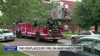 2 people displaced by fire on northwest side of Chicago