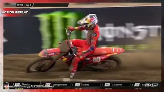 Lucas Coenen battle with Liam Everts for 3rd | MX2 Race 2 | Monster Energy MXGP of Flanders 2023