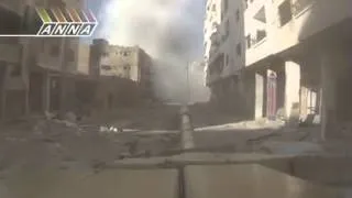 Battlefield Syria 2013 Syrian Army vs Terrorists   T 72 Tank Ambush