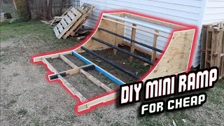 The CHEAPEST Backyard Skatepark You Can BUILD! | DIY Mini Ramp Part 1