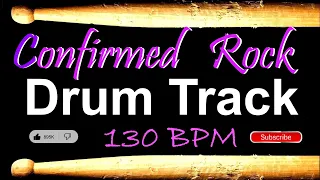 Confirmed Rock Drum Track, 130 BPM, Drum Tracks for Bass Guitar, Instrumental Drum Beat 🥁 530