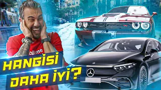 Bu Arabalar Kafamı Çok Karıştırdı 🤔 Dodge Challenger VS Mercedes EQS 580