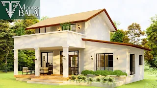 Simple House Design 3-Bedroom Small Farmhouse Idea | 9x11 Meters