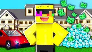 Becoming A MILLIONAIRE In Minecraft!