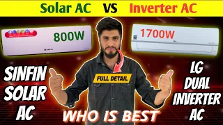 LG VS SINFIN AC || Sinfin 1.5 Ton Solar Ac Vs LG 1.5 ton Dual Inverter 5 Star Ac || Load Testing