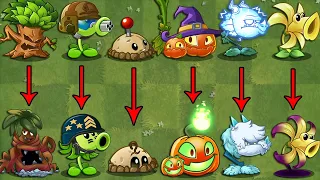 PvZ 2 Discovery - Every Plants Same Shape in Game (China & International)