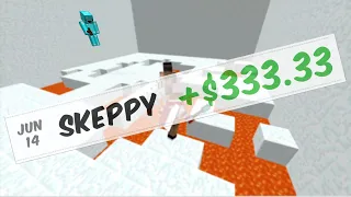 How I Won 333.33$ In Skeppy's Spleef Event - Challenge