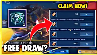 FREE DRAW IN BRUNO FIREBOLT SKIN EVENT! BUT HOW? | Mobile Legends