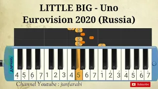 instrumental Uno LITTLE BIG Eurovision 2020 Russia - pianika cover