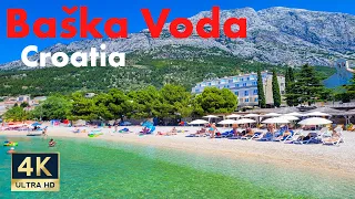 Baska Voda Croatia 🇭🇷 4K Makarska Riviera Walking Tour June 2022