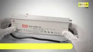 Блок питания Mean Well HLG-240-12V / 24V (IP67) | Первый Светодиодный