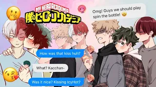 MHA SPIN THE BOTTLE || TodoBakuDeku || MHA Texting Story