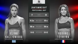 Cage Survivor 4: Elina Kallionidou vs. Roxane Teixeira Full Fight