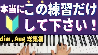 【ジャズピアノ初心者】dim , Augコードの集大成！これだけやってれば大丈夫！