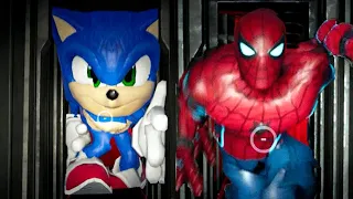 Poppy Playtime Sonic the Hedgehog & Spider-Man New Huggy Wuggy is a Sonic & Spider-Man (how to get)