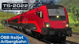 ARLBERGBAHN: Innsbruck - Bludenz & Railjet - RJ162 | TRAIN SIMULATOR 2022 | ÖBB Taurus 1116 – RSSLO