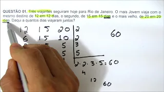 2 PROBLEMAS DE M.M.C. |  Como saber se a questão é de M.M.C ?