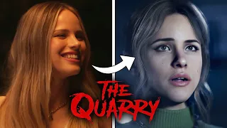 Emma Actress Halston Sage reacts to being killed in THE QUARRY