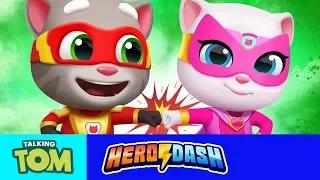 ⚡ Teamwork is a Superpower! ⚡ NEW Talking Tom Hero Dash Game Update