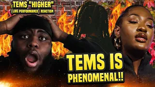 TEMS IS PHENOMENAL I Tems "Higher" (Live Performance) Reaction