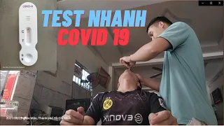 Cách mình tự TEST nhanh COVID-19 tại nhà, Sau khi được nhân viên Y TẾ hướng dẫn