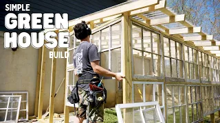 Greenhouse Build with Recycled Windows - Part 2