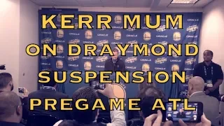 Entire KERR Q&A: mum on Draymond suspension, but "btw I kicked MJ (Michael Jordan)'s ass" + MORE