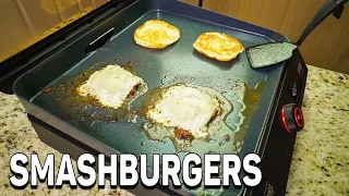 Smashburgers on the Blackstone E-Series Electric Griddle