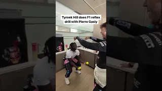 Tyreek Hill Does F1 Formula 1 Reflex Drill with Pierre Gasly INSANE SKILLS