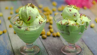 Pistachio Ice Cream | Pista Ice Cream Recipe.