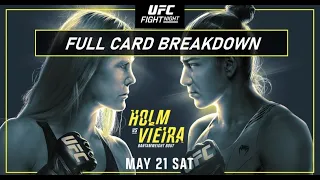 UFC Vegas 55: Holm vs. Vieira - Full Card Breakdown & Predictions